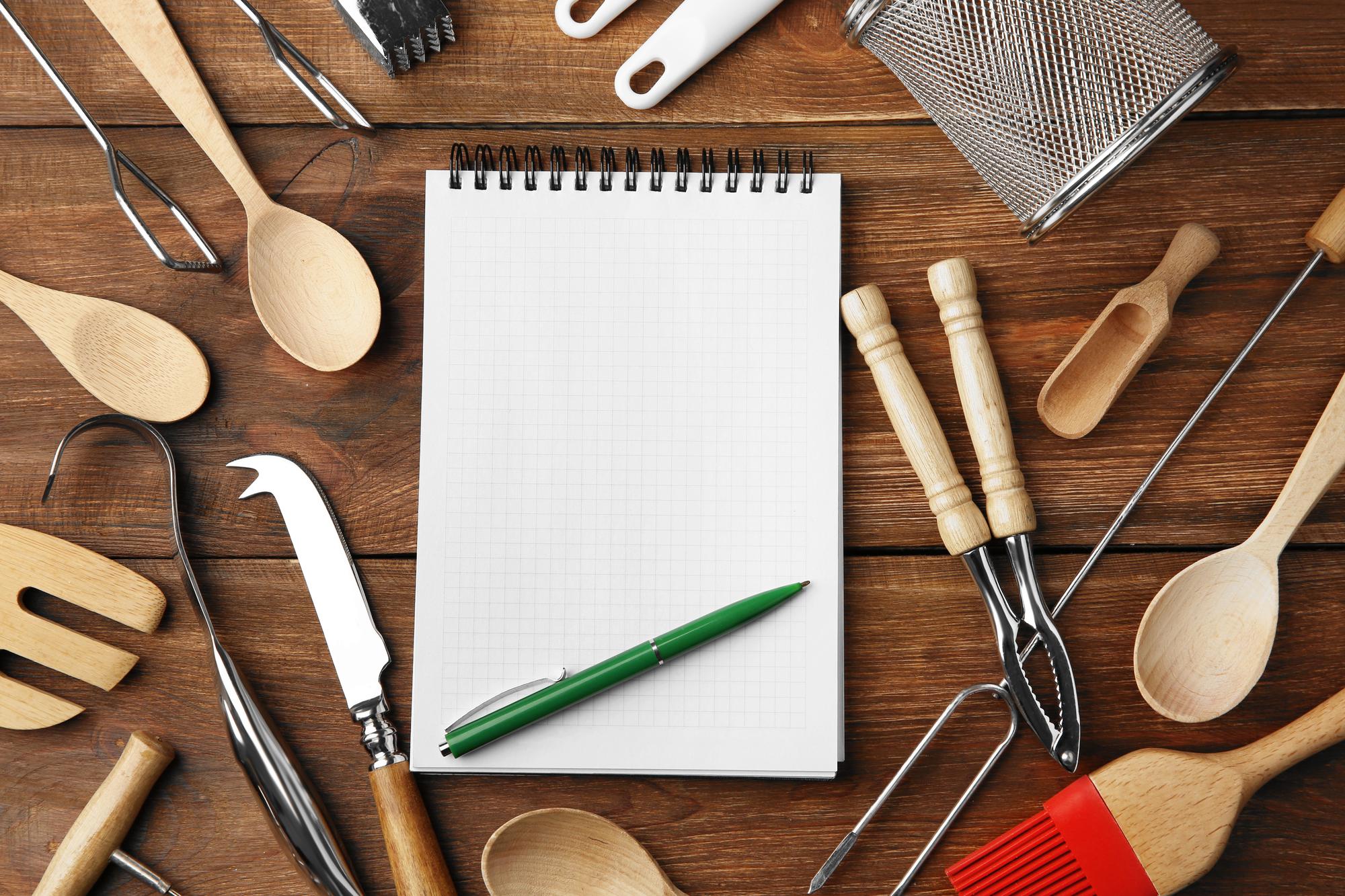 Workshop materials and checklist on table